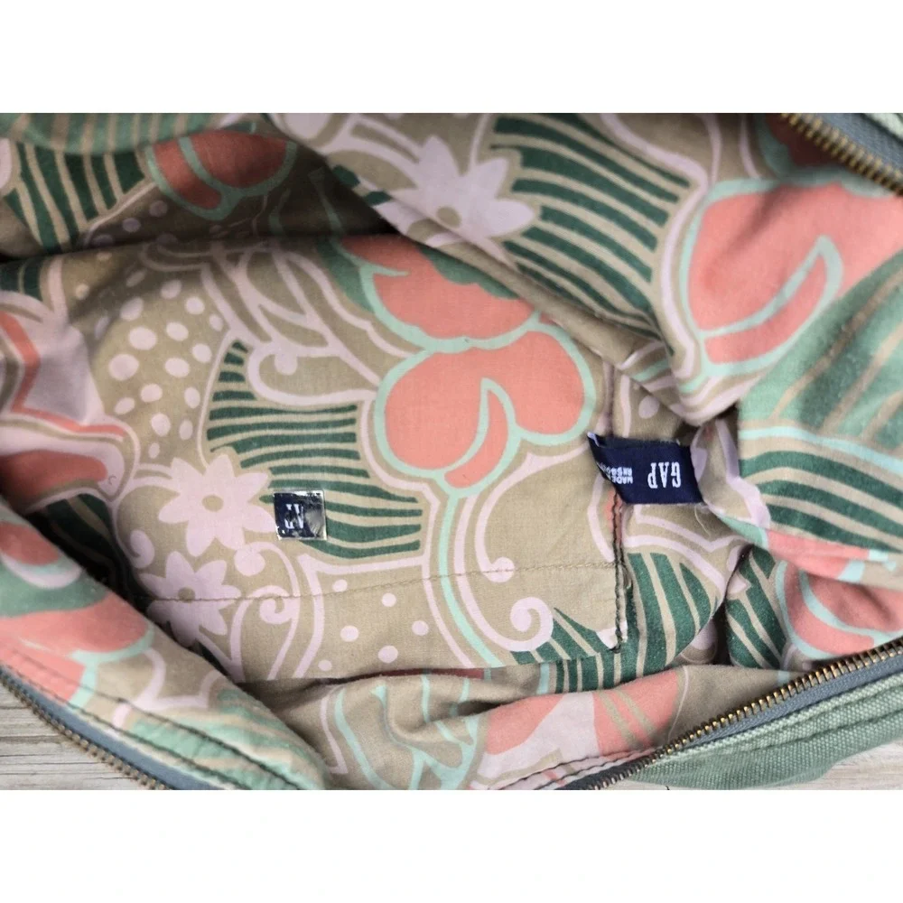Vintage GAP Y2K Crossbody Shoulder Adjustable Denim Light Green Bag Gorpcore‎